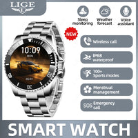 Screen Steel Smart Waterproof Bluetooth Call Clock Sports Watch⌚️