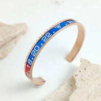 GMT style gold-plated bracelet ⏱️