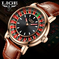 Roulette Game Dial Luxury Watches men Fashion Mens Watch Waterproof 🎰