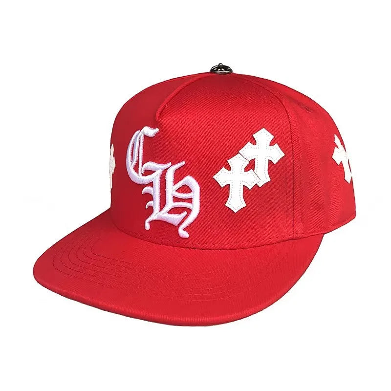 CRH Hip-Hop Hats, Men'S Red Baseball Caps, Casual and Versatile Peaked Hats  ⚜️