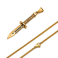 Stainless Steel Cool Punk Dagger Necklaces for Men ✨