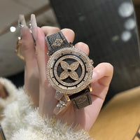 Quarts 28mm Quality watches for women four leaf ⏱️
