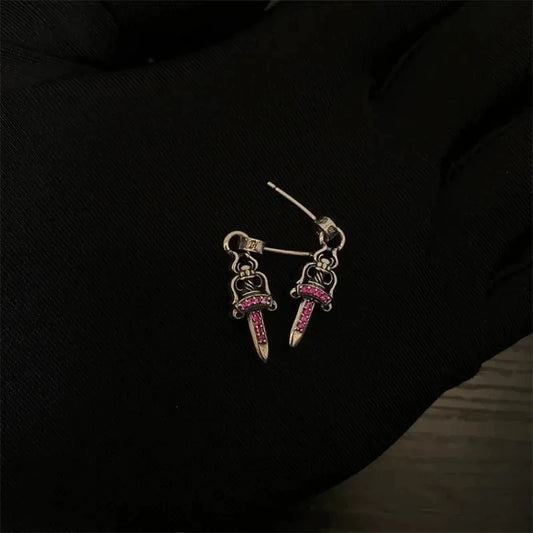 CRH Zircon Sword Earrings Design Earring Jewelry ⚜️