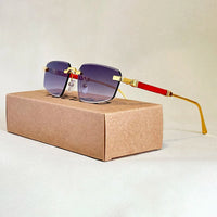 Rimless Designer Sunglasses Aluminium Magnesium 👓