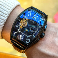 Luxury, Stylish Skeleton Men's Watch, Fully Automatic Mechanical Watch ⌚️