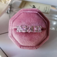 Luxury Fashion Pink Engagement Wedding Band Eternity Ring 💍