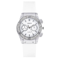 New Silicone Quartz Watch Diamond Watch Neutral Watch Alloy 💎