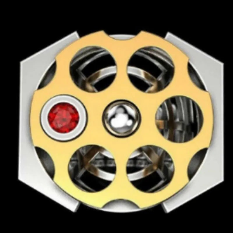 Russian Roulette Bullet-Shaped Ring European-Style Ring ✨