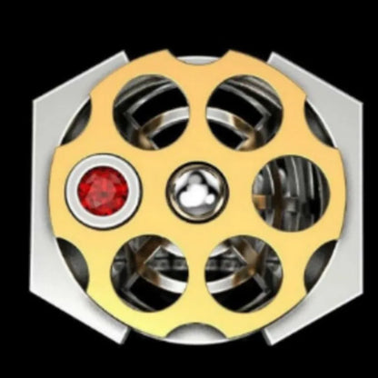 Russian Roulette Bullet-Shaped Ring European-Style Ring ✨