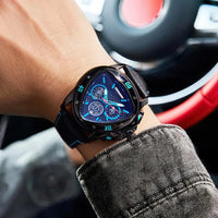Luxury Chronograph Triangle Watch Men Top Watches Waterproof ⌚️