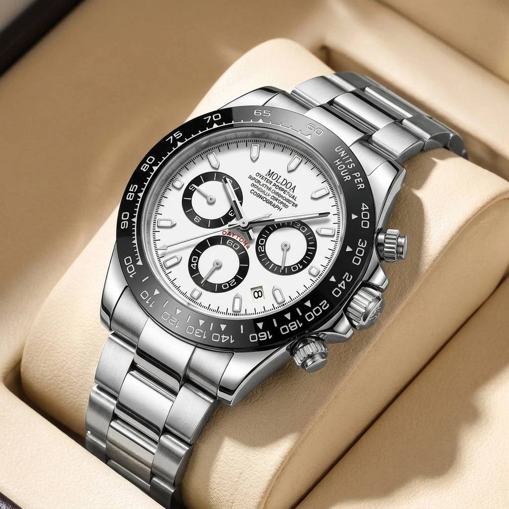 40mm Sport daytona f1 multifunctional, minimalist, high-end niche, luminous calendar, quartz watch
