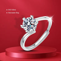 Dainty Sun Flower Moissanite Ring For Women Popular S925 Sterling Silver 💍