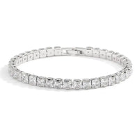 D VVS1 Moissanite Tennis Bracelet Original s925 Sterling Silver Plated 18k White Gold Full Diamond Bracelets✨