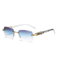 Luxury Rimless Sunglasses Square Sunglasses ✨