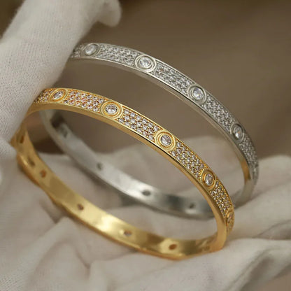 Classic Full Crystal Luxury Zirconia Bracelet Fashion Brand Jewelry ✨