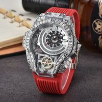 Full diamond Classic Quartz Watches Mens Case Business Luxury 💎