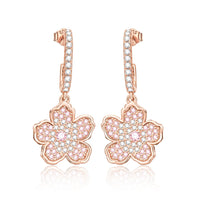 Rose Gold Series 925 Sterling Silver Flamingo Giraffe Star and Moon Flower Earrings ✨