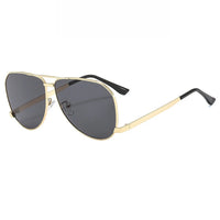 Fashion Oversized Oval Sunglasses Men-Women Vintage Punk Metal Frame Sunglasses 🕶️