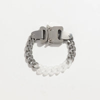 Titanium Steel Street Men Letters Metal Safety Buckle Necklace Fashion Jewelry ✨