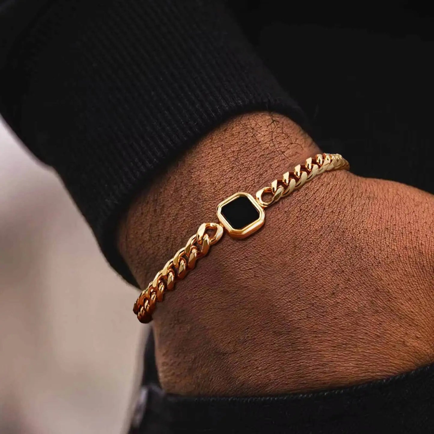 Vnox 5mm Width Adjustable Chain Bracelet for Men Jewelry ✨