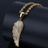 Diamond  Hip Hop Necklace Shiny Cubic Zirconia Wallet Pendant 💎
