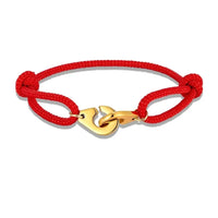 DV Gold Handcuff Milanese Cord Adjustable Bracelet, Unisex Couple Bracelet ⛓️‍💥