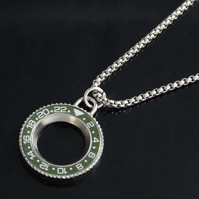 GMT Watches Speedometer Bezel Steel Necklace ✨