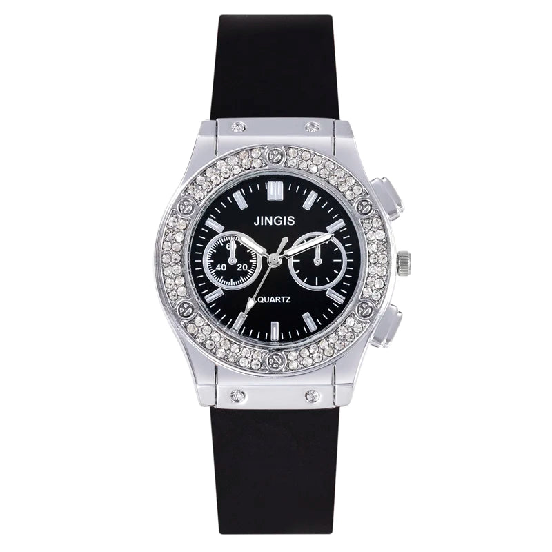 New Silicone Quartz Watch Diamond Watch Neutral Watch Alloy 💎