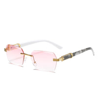 Luxury Rimless Sunglasses Square Sunglasses ✨