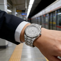 Luxury brand style style rhinestone quartz watch 💎