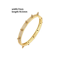 18K Gold Plated Brass Fashion Bracelets Female Temperament Simple Trendy Bracelet 💎