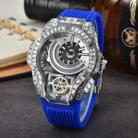 Full diamond Classic Quartz Watches Mens Case Business Luxury 💎