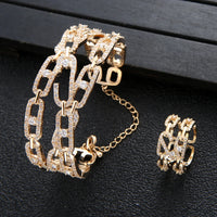 Luxury 2PCS  Jewelry For Women Wedding Engagement 💎