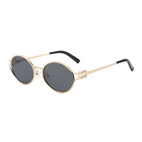 Retro Small Frame Woman Man Metal Cat Eye Glasses Shades UV Protection Sun Glasses✨