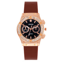 New Silicone Quartz Watch Diamond Watch Neutral Watch Alloy 💎