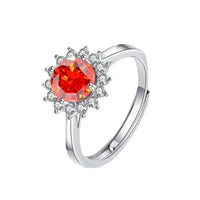 Dainty Sun Flower Moissanite Ring For Women Popular S925 Sterling Silver 💍