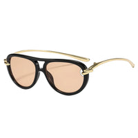 Popular Fashion Double Bridges Pilot Women Luxury Sunglasses Brand Designer 🕶️
