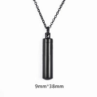 Cylinder Pendant Charm Stainless Steel Cremation Memorial ⛓