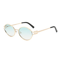 Retro Small Frame Woman Man Metal Cat Eye Glasses Shades UV Protection Sun Glasses✨