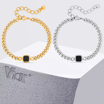 Vnox 5mm Width Adjustable Chain Bracelet for Men Jewelry ✨