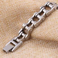Bike Bicycle Chain 316L Stainless Steel Mens Bracelet ⛓