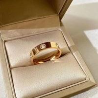 Designer Style Classic Stainless Steel Diamond Ring - Unisex Jewelry Gift Size 5-11  💍