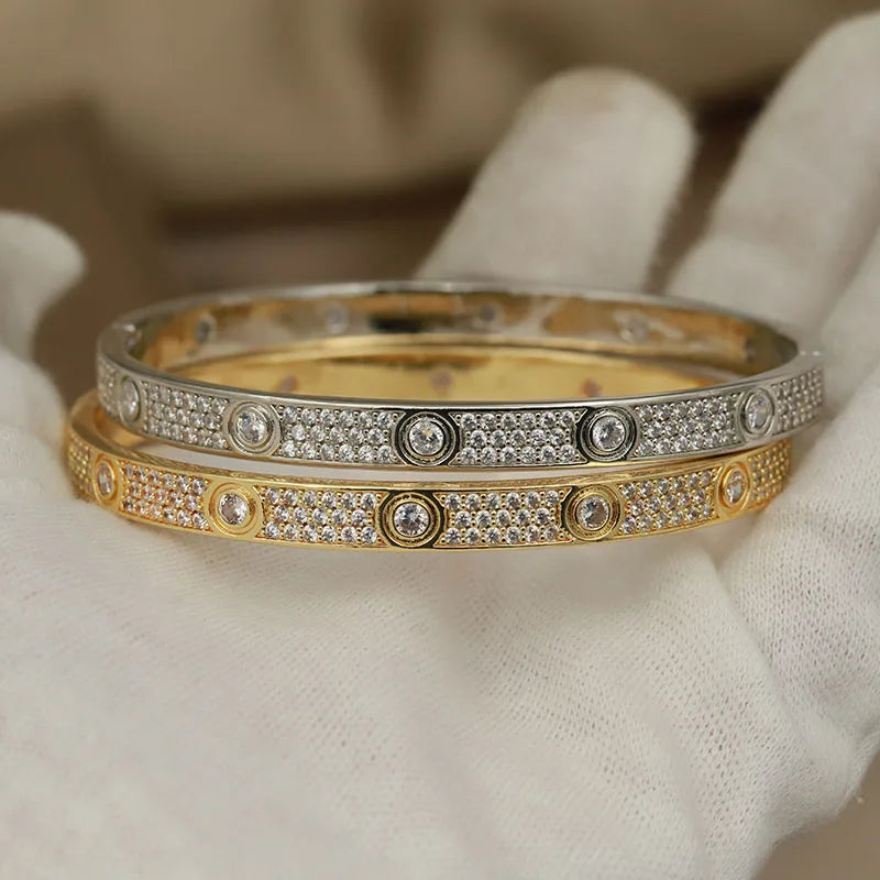 Classic Full Crystal Luxury Zirconia Bracelet Fashion Brand Jewelry ✨