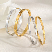 Luxury Cubic Zircon Round Bangle Bracelet for Women Jewelry ✨