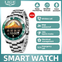 Screen Steel Smart Waterproof Bluetooth Call Clock Sports Watch⌚️