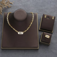 Trendy Dainty Initial  Necklace Earring Bracelet Ring Sets 💎