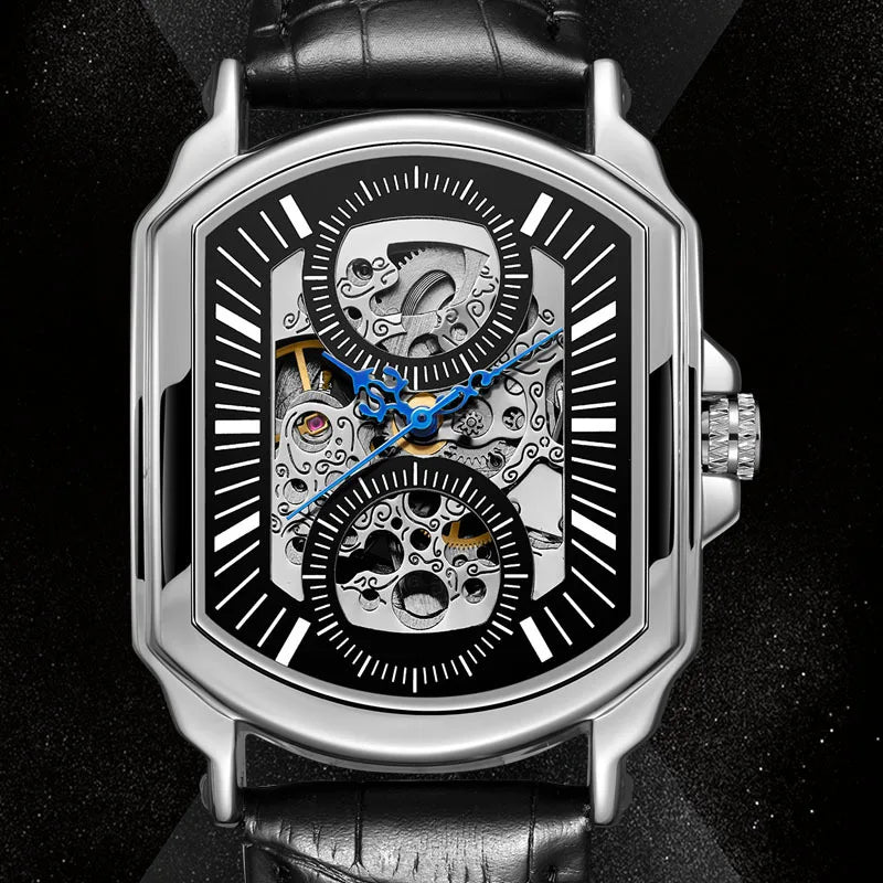 Automatic Mechanical Wristwatches  Waterproof Skeleton Watches ⌚️