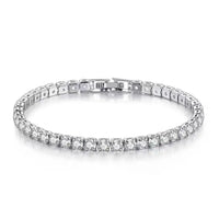 D VVS1 Moissanite Tennis Bracelet Original s925 Sterling Silver Plated 18k White Gold ✨