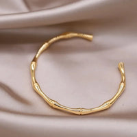 Fashion jewelry two-color plated zircon letter X opening bracelet 💎