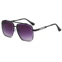 Luxury Metal Square Sunglasses Big Pilot Sunglasses 🕶️
